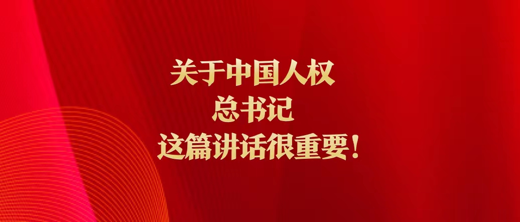 關(guān)于中國人權(quán)，總書記這篇講話很重要！